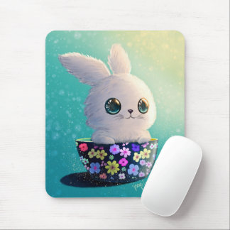 Mousepad Cute Wildlife Of Spring Guardian: Bunny in Bloom 