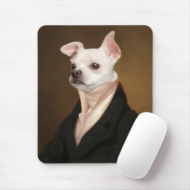 Mousepad Cutest Baby Animals | Royal Chihuahua Portrait (Com mouse)