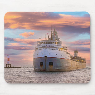 Mousepad Cuyahoga Freighter Ao Sunset
