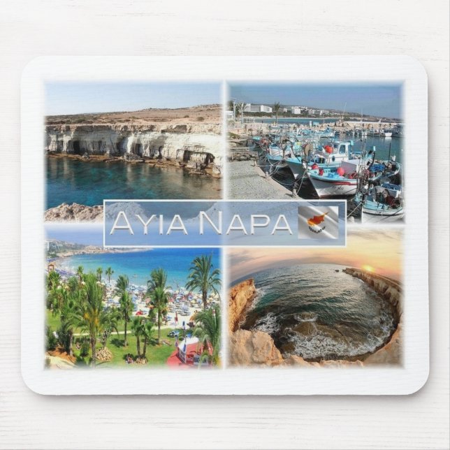 Mousepad CY Chipre - Ayia Napa - Cavernas Port - (Frente)