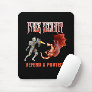 Mousepad Cyber Security Knight - Proteção perfeita