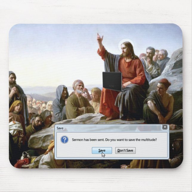 Mousepad Cyber Sermon Funny (Frente)