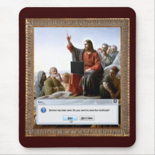 Mousepad Cyber Sermon Funny