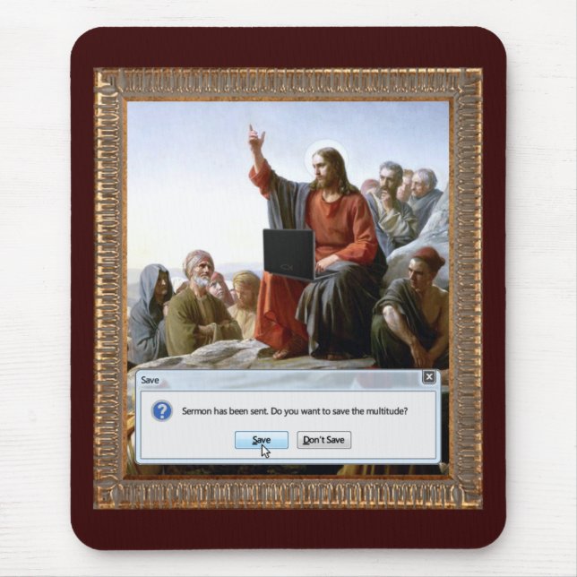 Mousepad Cyber Sermon Funny (Frente)