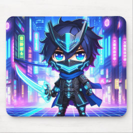 Mousepad Cyber Slash - Chibi Ninja BattMousepad