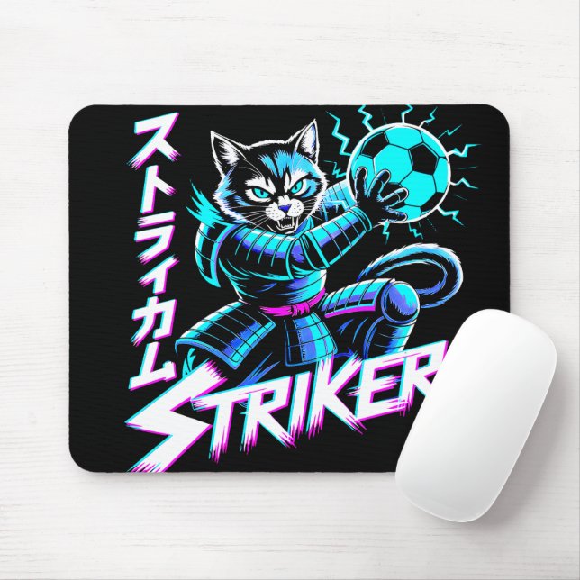 Mousepad Cyberpunk Samurai Striker Gaming For E-sports  (Com mouse)