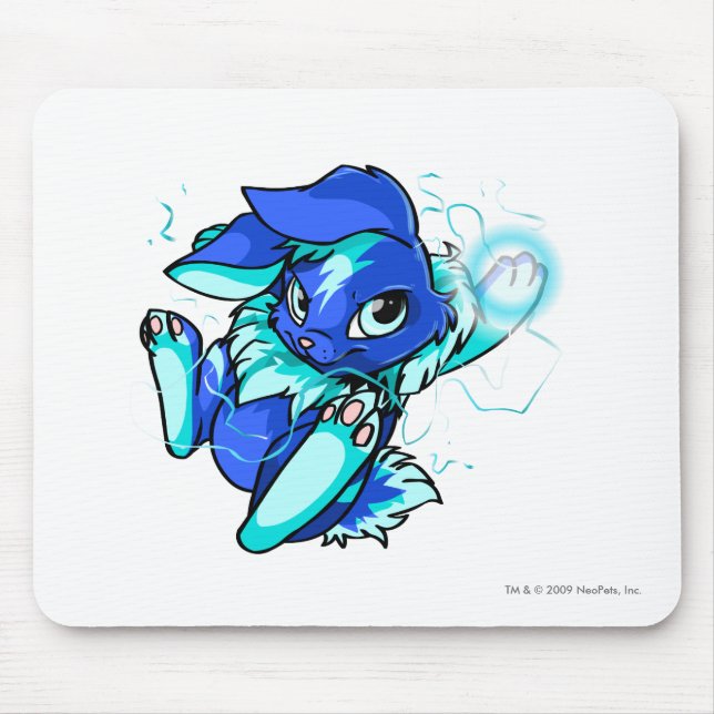 Mousepad Cybunny amarelo com estrelas (Frente)