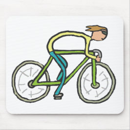 Mousepad Cycling Stickman