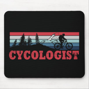 Mousepad Cycologist tem um ciclismo engraçado dizendo
