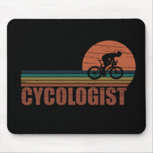 Mousepad Cycologist tem um ciclismo engraçado dizendo