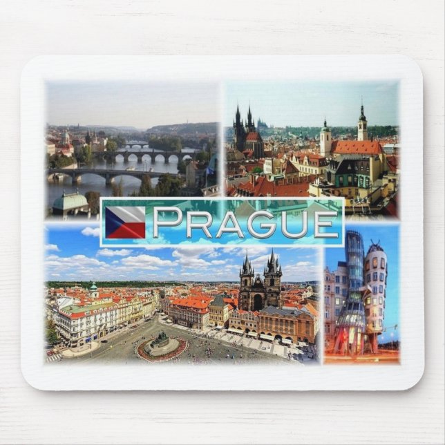 Mousepad CZ República Checa - Praga - Praga - Praha - (Frente)