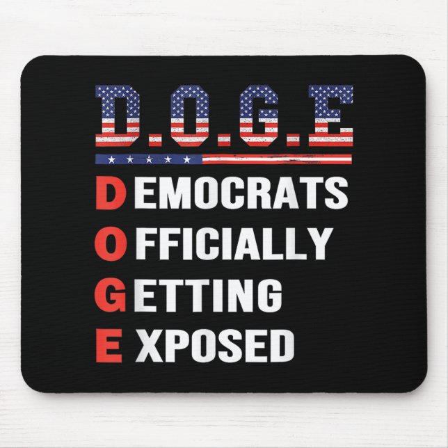 Mousepad D.o.g. e Departamento de Cães de Eficiência do Gov (Frente)