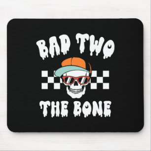 Mousepad D Para O Esqueleto Osso Halloween Dois Aniversário