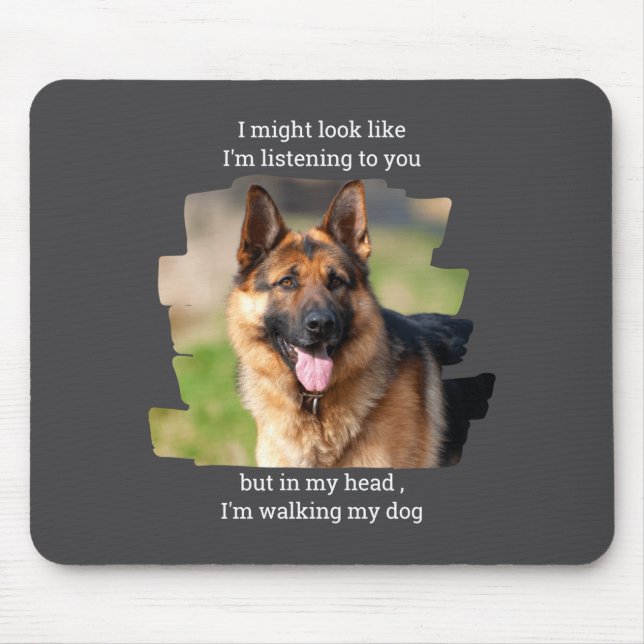 Mousepad D Pet Photo Funny Dog Dad  (Frente)