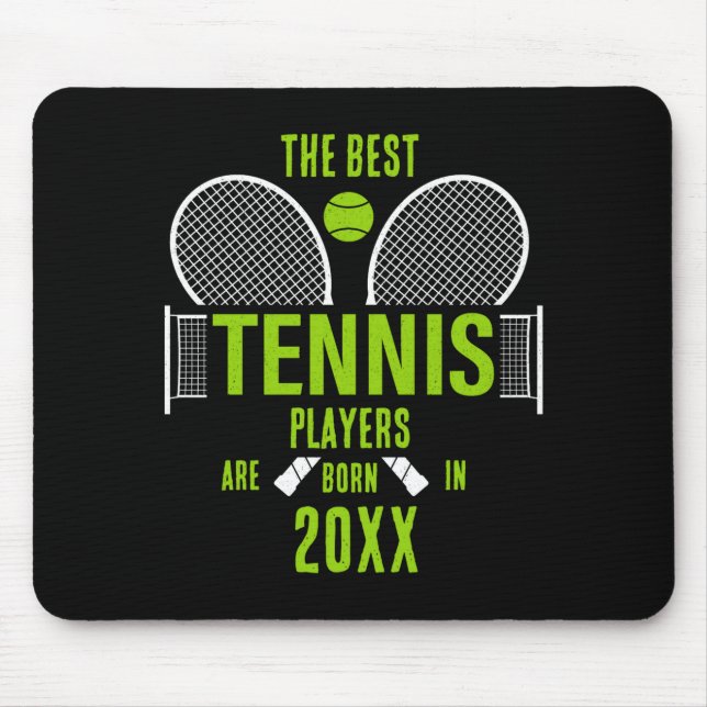 Mousepad D Tennis Birth Year Name Birthday  (Frente)