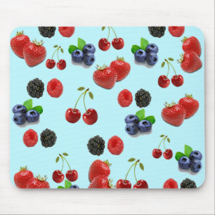 Mousepad da amora-preta da framboesa do mirtilo da