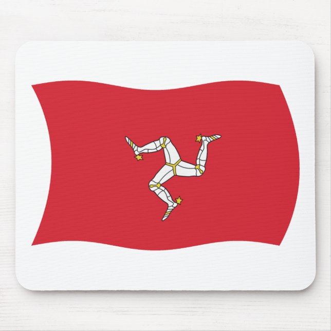 Mousepad da Bandeira da Ilha de Man (Frente)