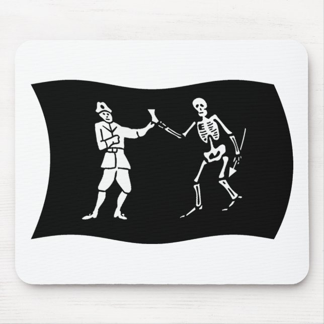 Mousepad da Bandeira de Bartholomew Roberts (Frente)