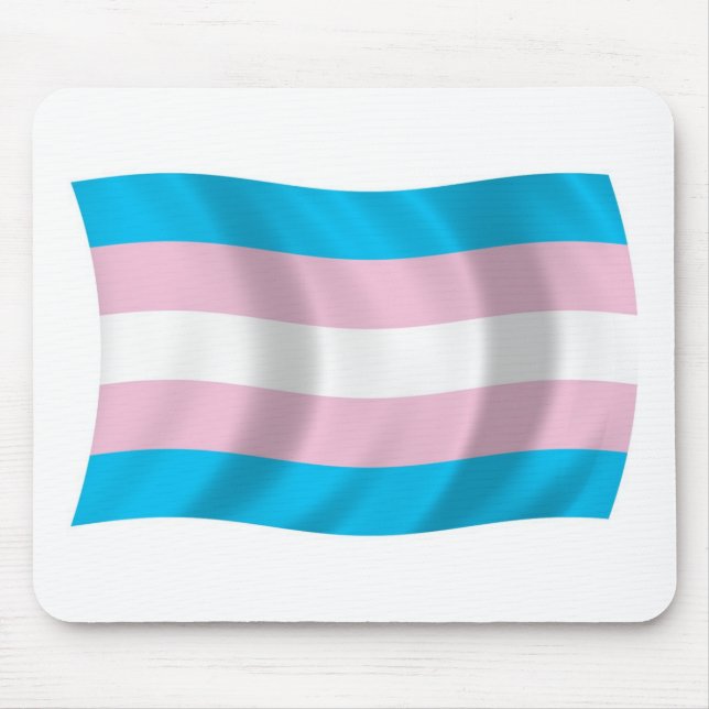 Mousepad da Bandeira do Orgulho Transgênero (Frente)
