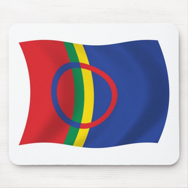 Mousepad da Bandeira do Povo Sami (Frente)
