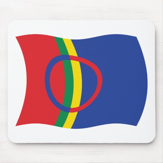 Mousepad da Bandeira do Povo Sami (Frente)