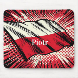 Mousepad da bandeira polonesa