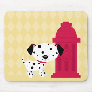 Mousepad da boca de incêndio do cão & de fogo do