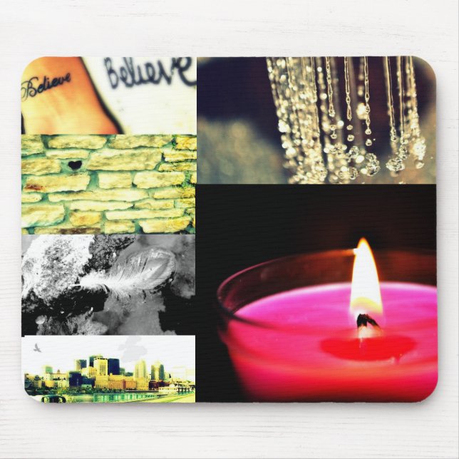 mousepad da colagem da foto (Frente)