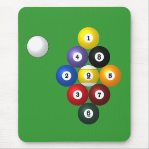 mousepad da cremalheira de 9 bolas