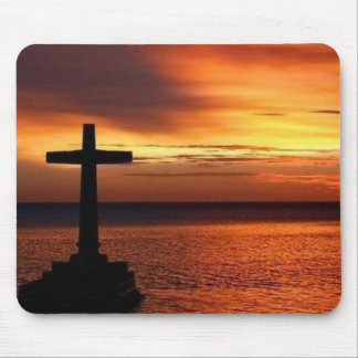 mousepad da cruz e do por do sol