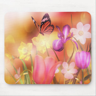 Mousepad da dança de sol do primavera da borbolet