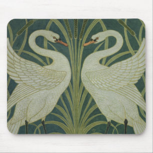 Mousepad Da "design do papel de parede cisne, da