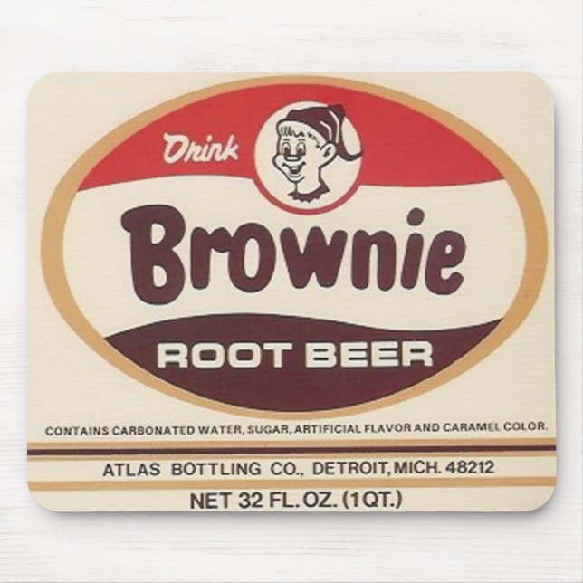 mousepad da etiqueta do refrigerante root beer da (Frente)