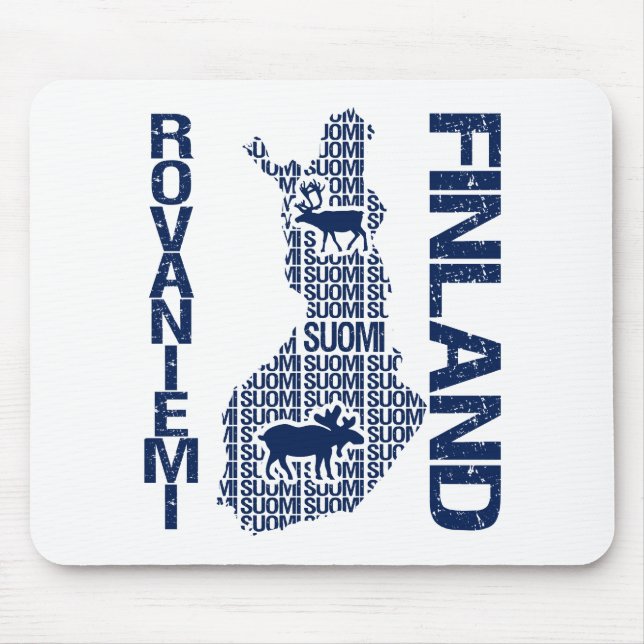 Mousepad da FINLÂNDIA - Rovaniemi (Frente)