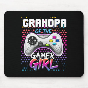 Mousepad Da Garota Jogadora Que Corresponde Ao Jogo De Víde