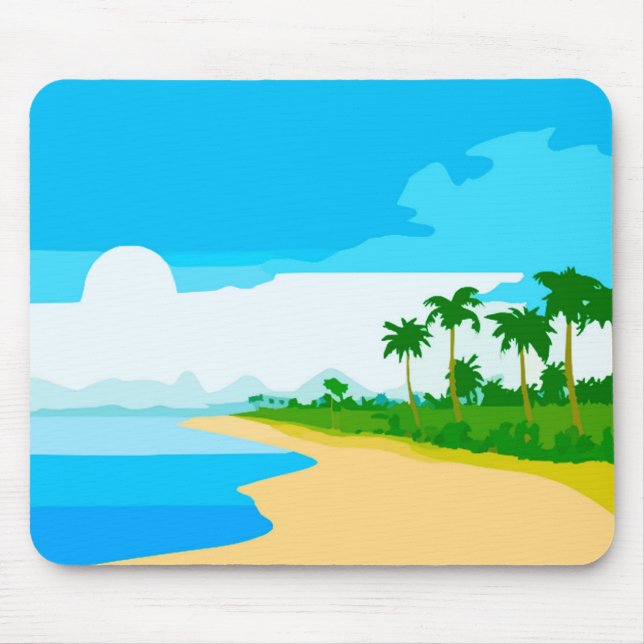 Mousepad da Ilha Tropical (Frente)