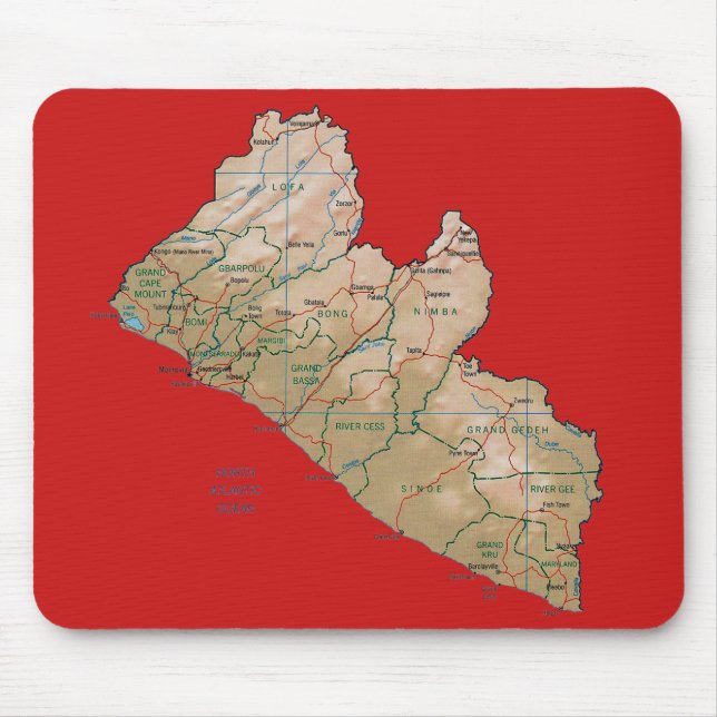 Mousepad da Libéria (Frente)