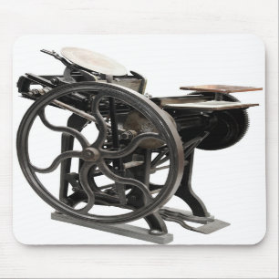 mousepad da máquina da tipografia