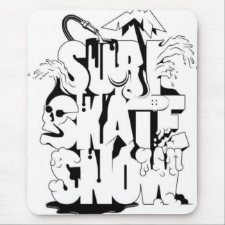 Mousepad da neve do Skate do surf