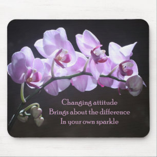 Mousepad da orquídea - atitude em mudança