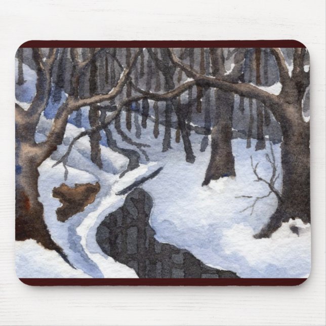 Mousepad da Paisagem de Inverno (Frente)