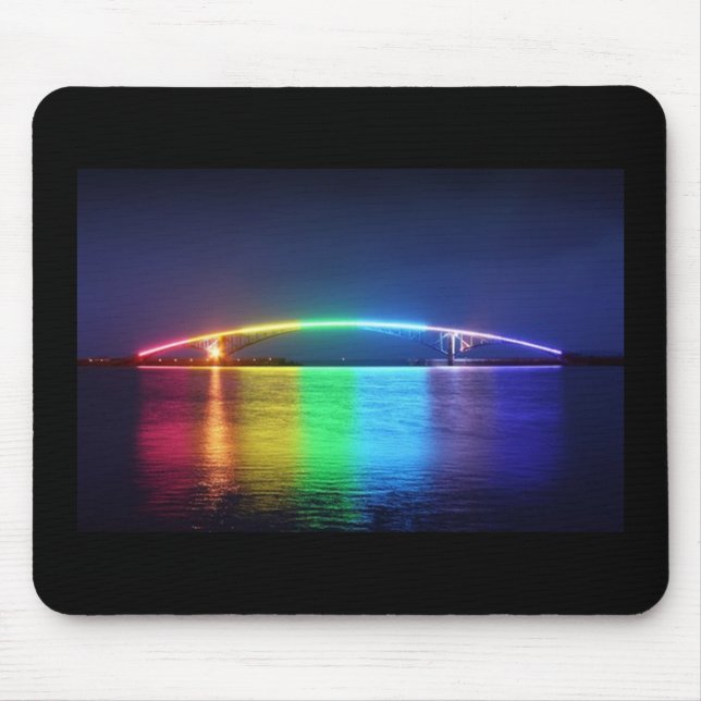 mousepad da ponte do arco-íris (Frente)
