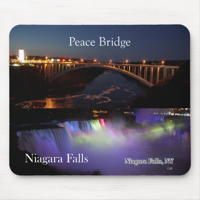Mousepad da Ponte Niagara Falls & Peace (Frente)