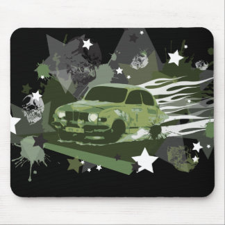 mousepad da reunião do saab do vintage