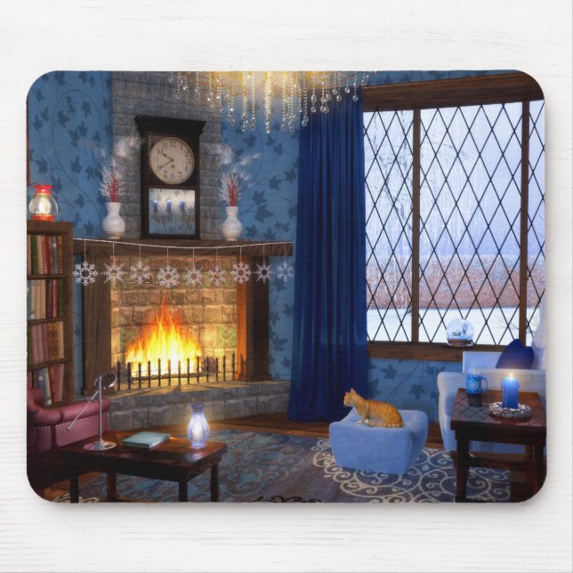 Mousepad da Serenidade de inverno (Frente)