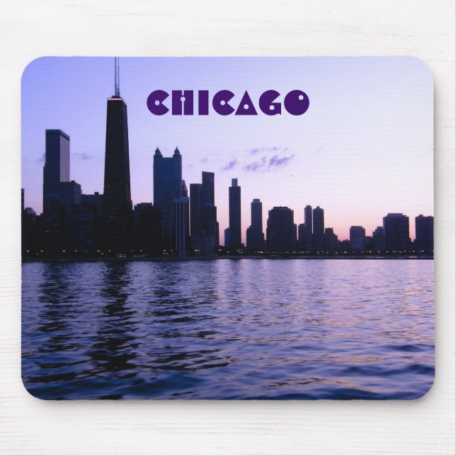 Mousepad da skyline de Chicago (Frente)
