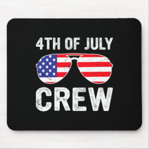 Mousepad Da Tripulação De Julho Que Corresponde A Enfeites