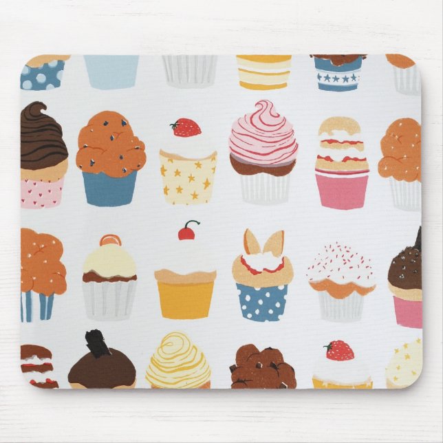 Mousepad da variedade dos cupcakes (Frente)
