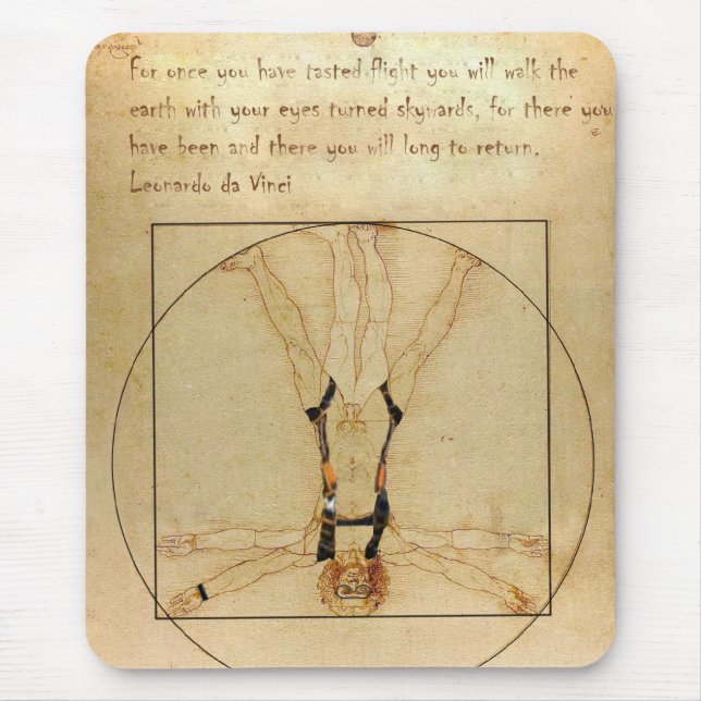 Mousepad da Vinci Skydiving (Frente)
