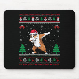 Mousepad Dabbing australiano Shepherd Santa Hat Boys Gir